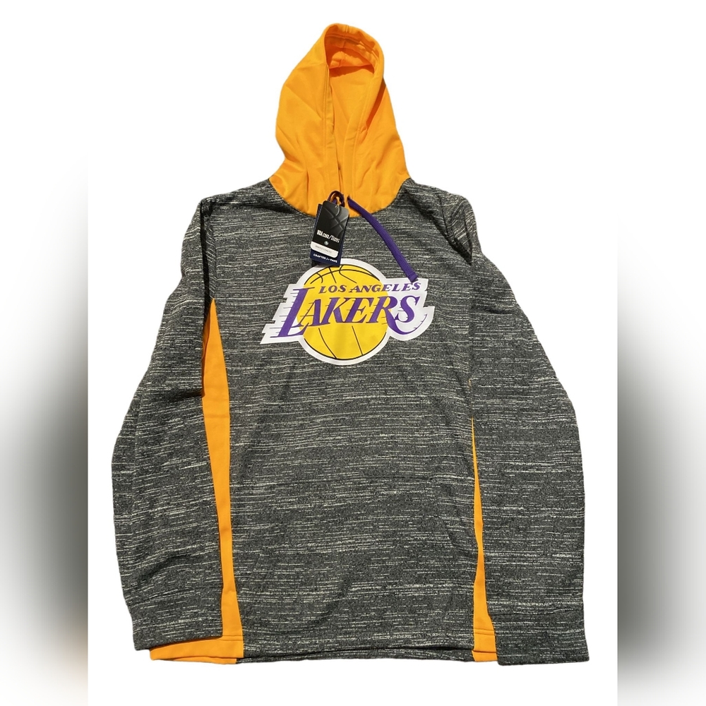 Men's Los Angeles Lakers Fanatics Branded Heathered Charcoal/Gold Instant Replay
